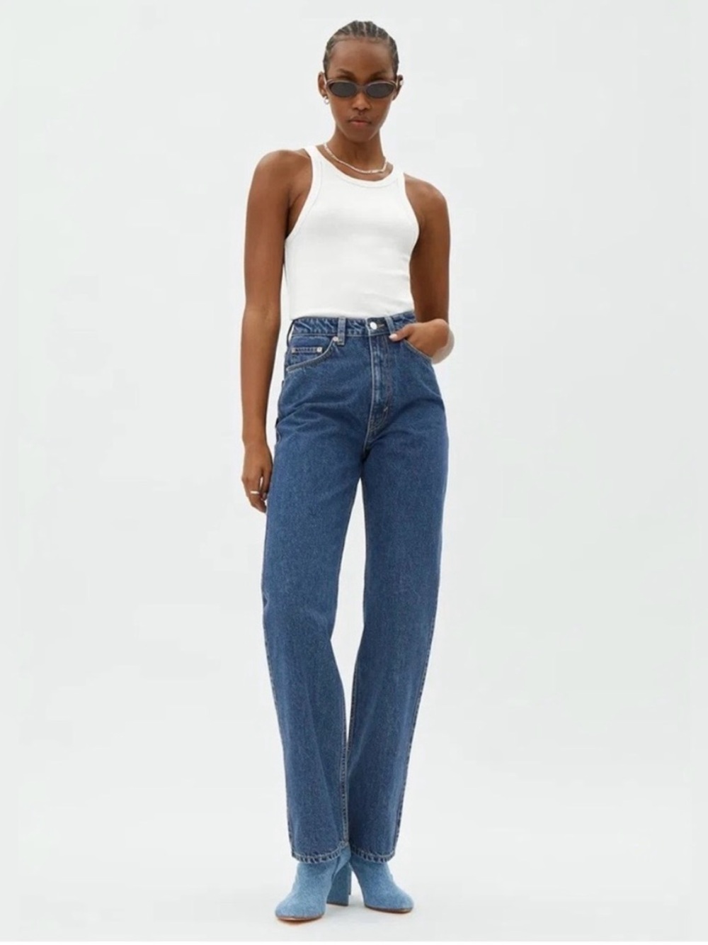 Weekday Rowe High-Rise Straight Leg Jeans